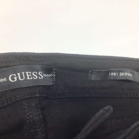 NWT Guess 1981 Destroyed High-Rise Skinny Jeans Size 29 or 30 - Picture 9 of 15
